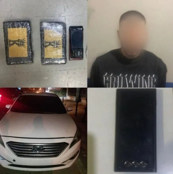 arrestan-hombre,-le-ocupan-dos-kilos-de-cocaina-y-una-balanza-en-santiago