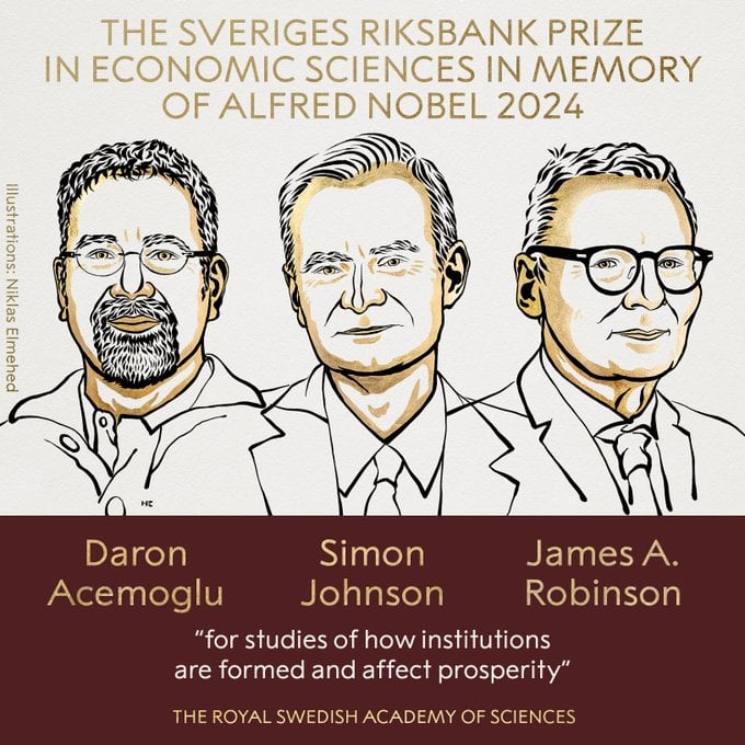 premio-nobel-de-economia-para-daron-acemoglu,-simon-johnson-y-james-robinson