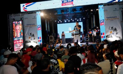 “que-viva-la-patria”-en-san-francisco-de-macoris-con-sergio-vargas,-steffany-y-poeta-callejero