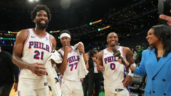 Los 76ers eliminaron a Celtics al ganar el Juego 7 de su serie de primera ronda en TD Garden. Foto: Getty